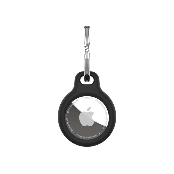 FIXED Silky szilikon tok Apple AirTag-hez, fekete