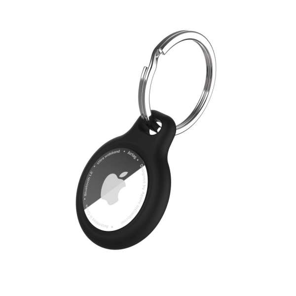 FIXED Silky szilikon tok Apple AirTag-hez, fekete