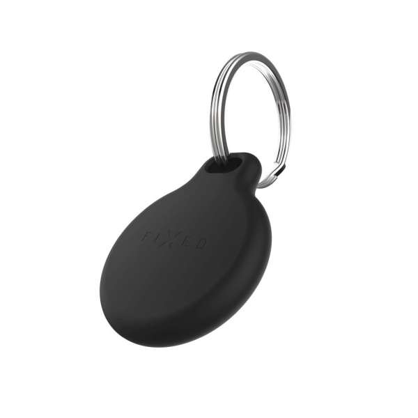 FIXED Silky szilikon tok Apple AirTag-hez, fekete