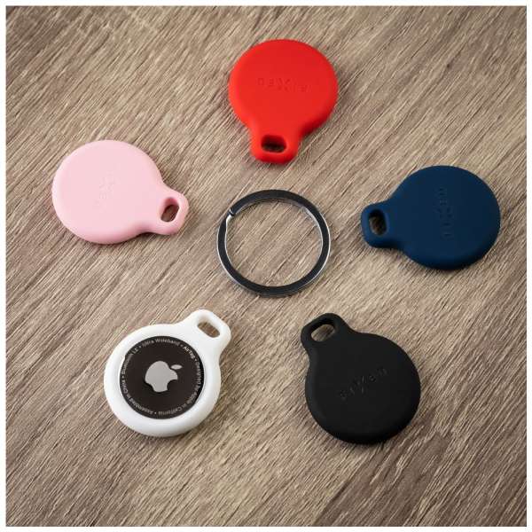 FIXED Silky szilikon tok Apple AirTag-hez, fekete