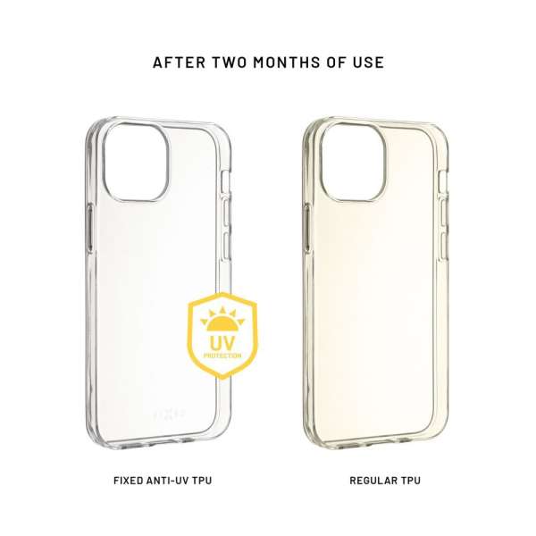 FIXED Slim AntiUV tok Apple iPhone 15 Plus készülékhez, átlátszó