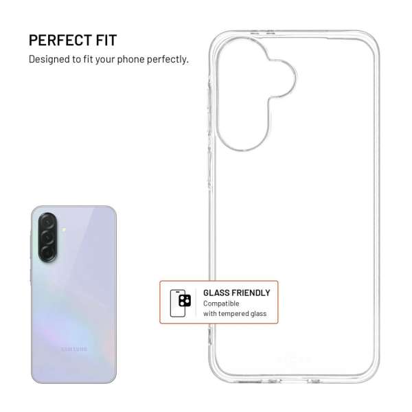 FIXED Story AntiUV TPU hátlap Samsung Galaxy A37 5G készülékhez, átlátszó