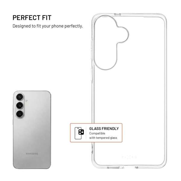 FIXED Story AntiUV TPU hátlap Samsung Galaxy S26+ készülékhez, átlátszó