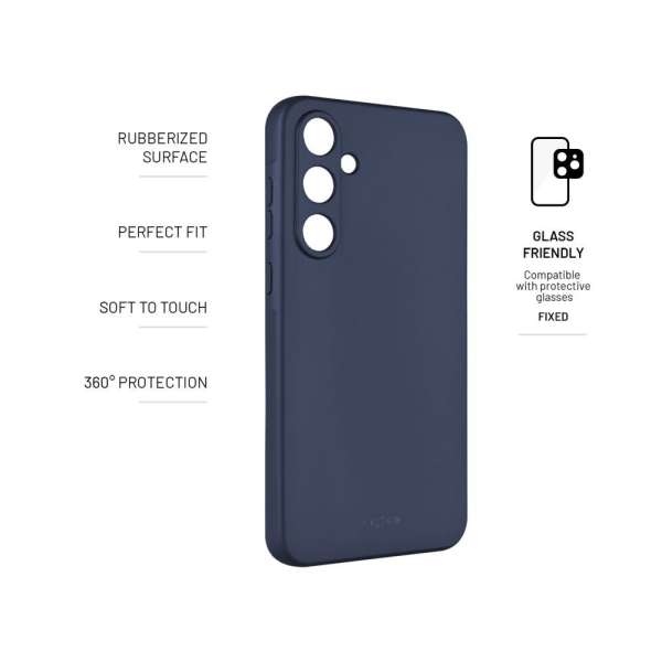 FIXED Story gumirozott telefontok Samsung Galaxy A35 5G készülékhez, kék, FIXST-1262-BL