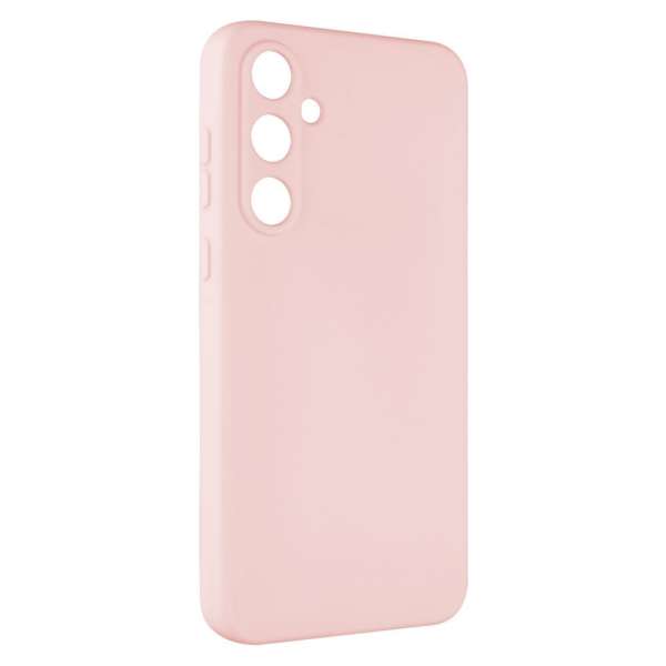 FIXED Story gumirozott telefontok Samsung Galaxy A35 5G készülékhez, pink, FIXST-1262-PK