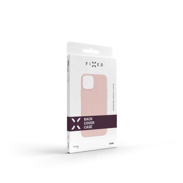 FIXED Story gumirozott telefontok Samsung Galaxy A35 5G készülékhez, pink, FIXST-1262-PK