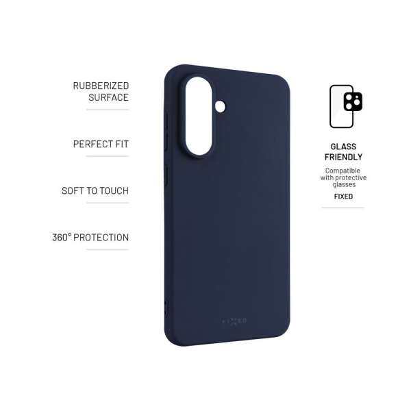 FIXED Story Gumírozott telefontok Samsung Galaxy A56 5G-hez, kék