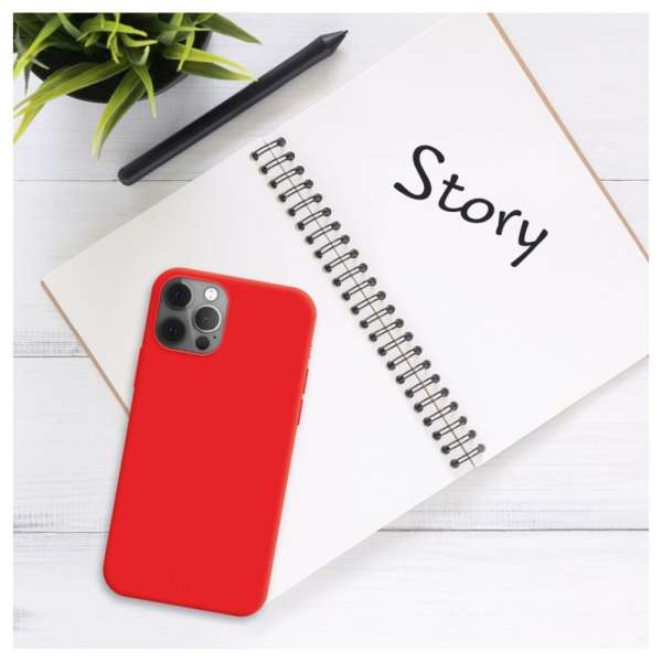 FIXED Story Gumírozott telefontok Samsung Galaxy A56 5G-hez, piros