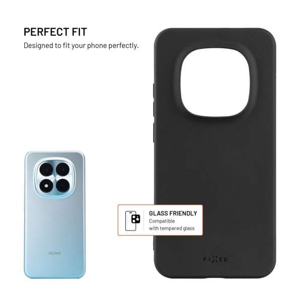 FIXED Story hátlap Xiaomi Redmi Note 15 Pro 5G készülékhez, fekete