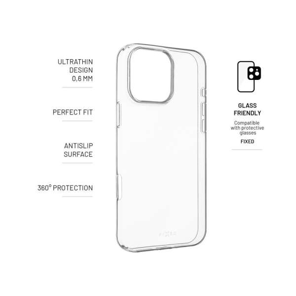 FIXED Story Slim TPU Back Cover for Apple iPhone 16 Pro Max Clear