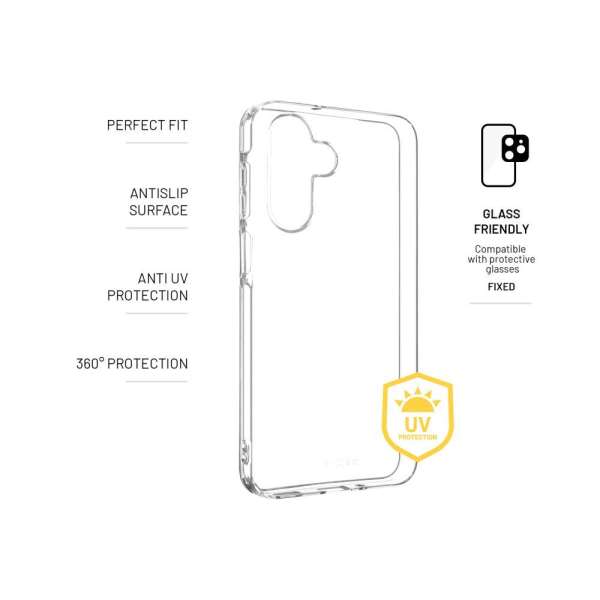 FIXED Story TPU antiUV gél tok Samsung Galaxy A17 4G/5G készülékhez, átlátszó