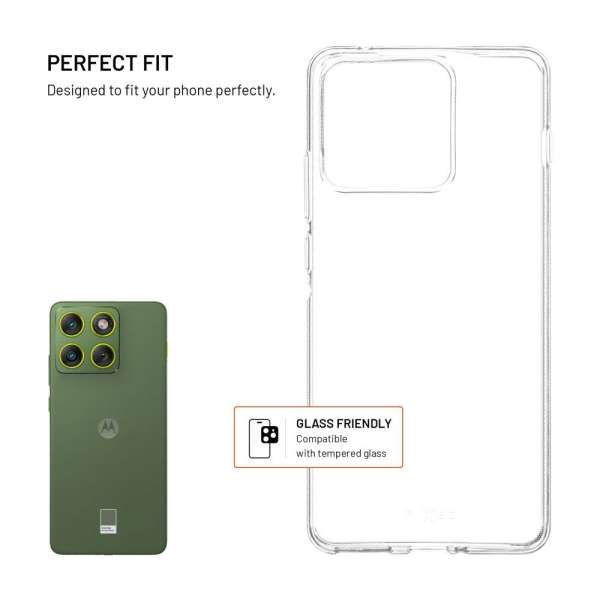 FIXED Story TPU tok Motorola Edge 70 készülékhez, átlátszó