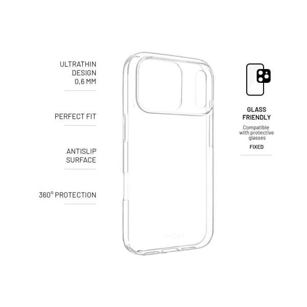 FIXED Story ultravékony telefontok Apple iPhone 17 Pro készülékhez, átlátszó
