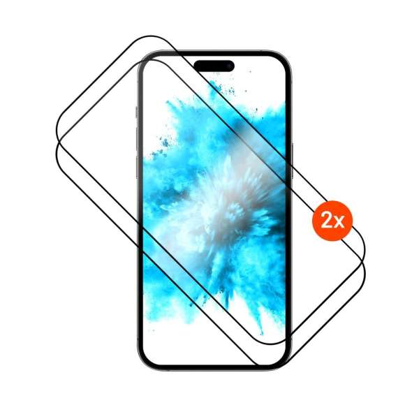 FIXED teljes képernyőt védő 2,5D edzett üveg Apple iPhone 17 Pro Max készülékhez, 2drb, fekete
