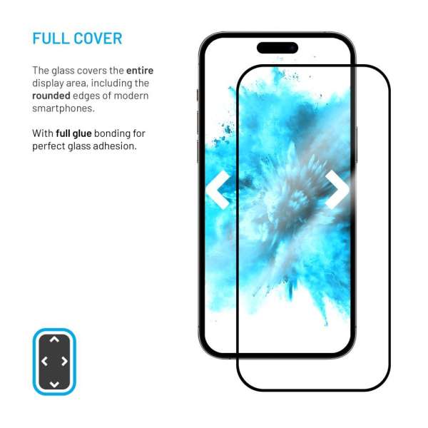 FIXED teljes képernyőt védő 2,5D edzett üveg Apple iPhone 17 Pro Max készülékhez, 2drb, fekete