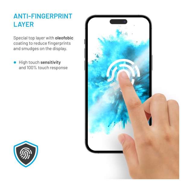 FIXED teljes képernyőt védő 2,5D edzett üveg Apple iPhone Air készülékhez, 2 darab, fekete