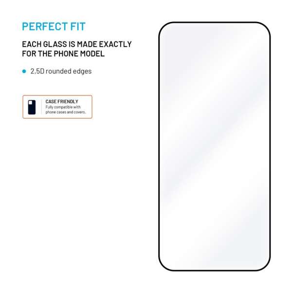 FIXED teljes képernyőt védő 2,5D edzett üveg Google Pixel 10 5G készülékhez, fekete