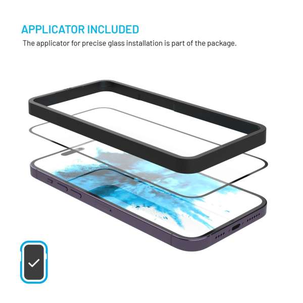 FIXED teljes képernyőt védő 2,5D edzett üveg Samsung Galaxy A37 5G készülékhez, 2drb, fekete
