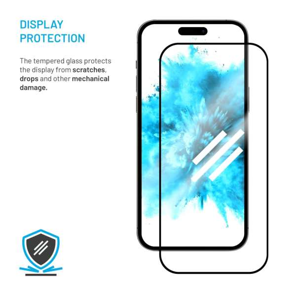 FIXED teljes képernyőt védő 2,5D edzett üveg Samsung Galaxy A57 5G készülékhez, 2 drb, fekete