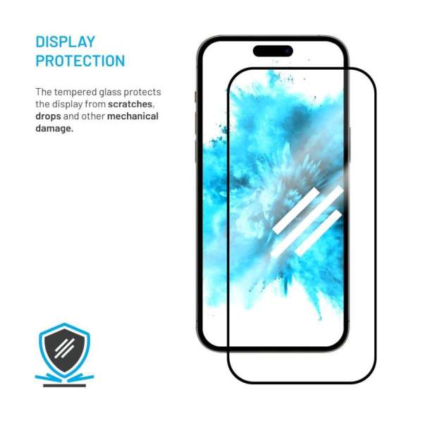 FIXED teljes képernyőt védő 2,5D edzett üveg Xiaomi Redmi Note 14, fekete