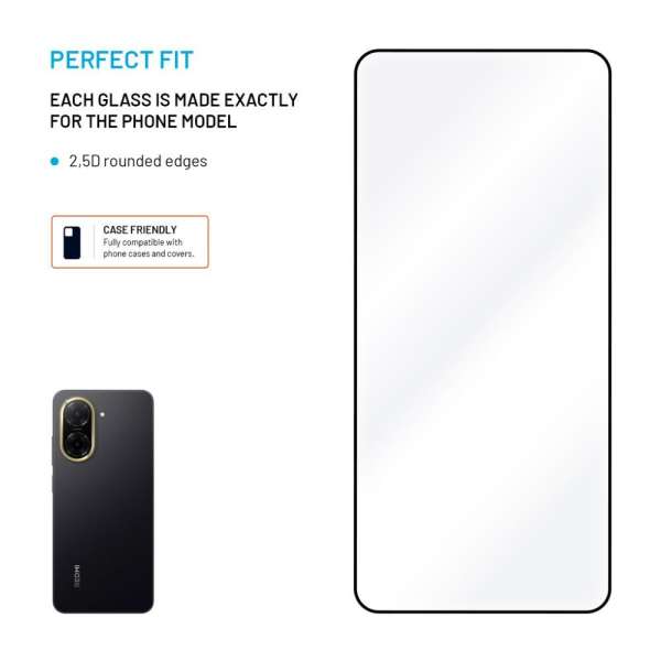 FIXED teljes képernyőt védő edzett üveg Xiaomi Redmi A5 készülékhez, fekete