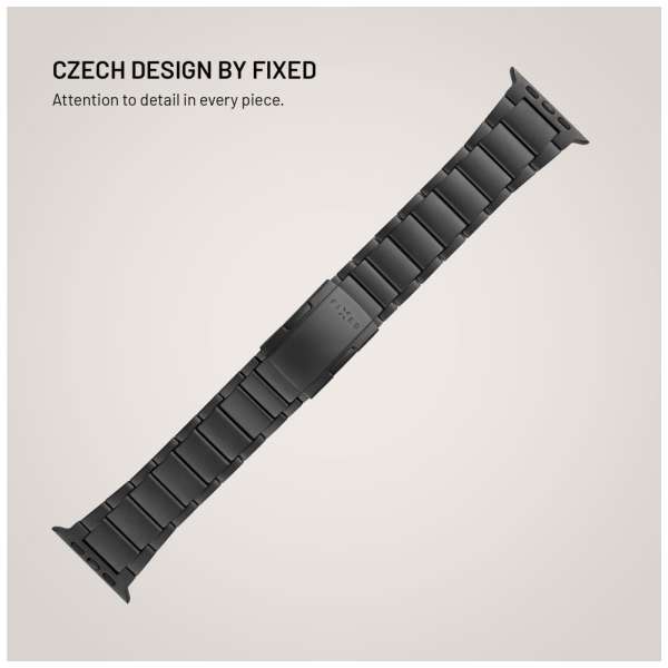 FIXED Titán óraszíj Apple Watch 44/45/46/49mm okosórához, fekete