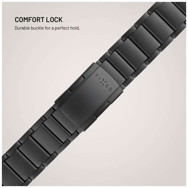 FIXED Titán óraszíj Apple Watch 44/45/46/49mm okosórához, fekete
