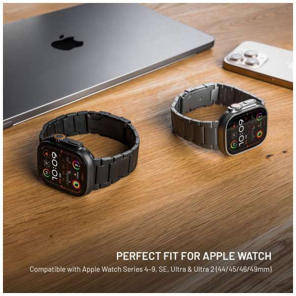 FIXED Titán óraszíj Apple Watch 44/45/46/49mm okosórához, natural titanium