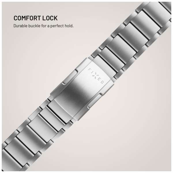 FIXED Titán óraszíj Apple Watch 44/45/46/49mm okosórához, natural titanium