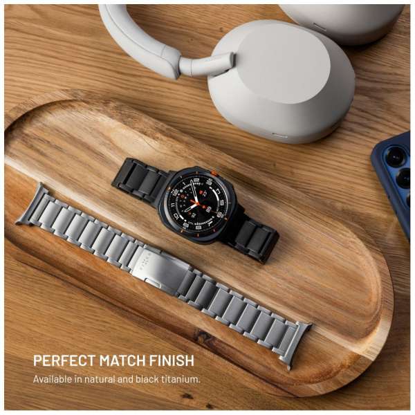 FIXED Titán óraszíj Garmin QuickFit 22mm okosórához, natural titanium