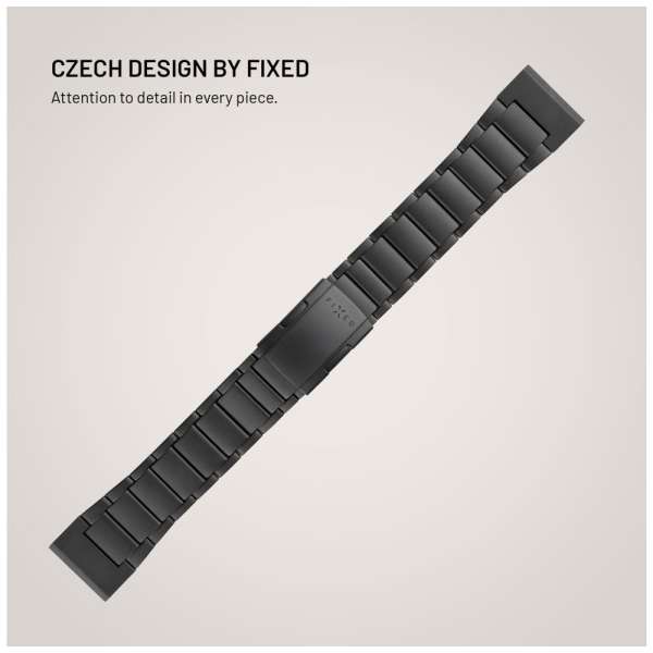FIXED Titán óraszíj Garmin QuickFit 26mm okosórához, fekete
