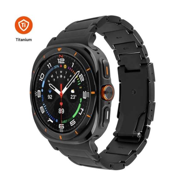 FIXED Titán óraszíj Samsung Galaxy Watch Ultra okosórához, fekete