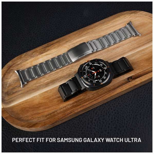FIXED Titán óraszíj Samsung Galaxy Watch Ultra okosórához, fekete