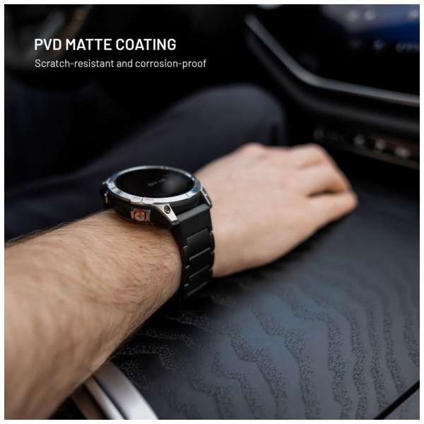 FIXED Titán óraszíj Samsung Galaxy Watch Ultra okosórához, fekete