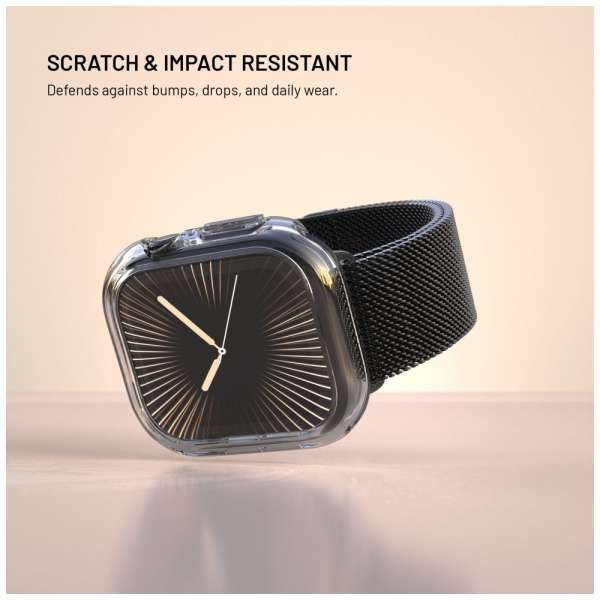 FIXED tok védő üveggel Apple Watch 10 42mm, átlátszó