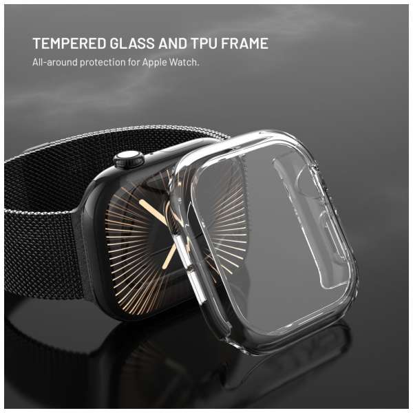 FIXED tok védő üveggel Apple Watch 10 46mm, átlátszó