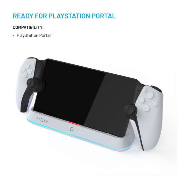 FIXED töltőállomás Playstation kontrollerhez, fehér