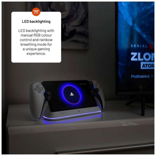 FIXED töltőállomás Playstation kontrollerhez, fehér