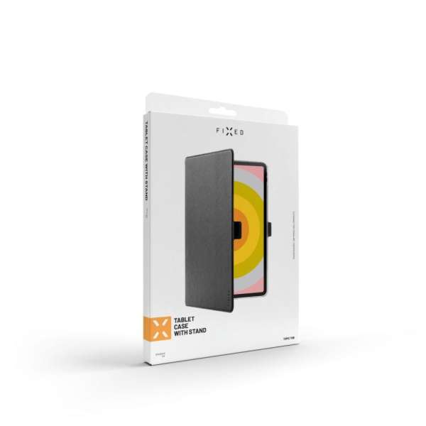 FIXED Topic Tab műbőr tablet tok Xiaomi Redmi Pad SE készülékhez, mágneses zár, különböző poziciókba állítható a tablet, fekete, 11" is FIXTOT-1231