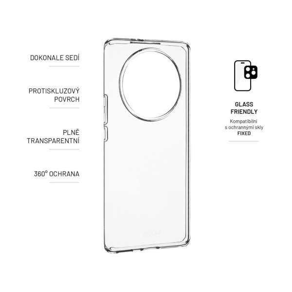 FIXED TPU Gél tok Honor Magic5 Lite 5G okostelefonhoz, átlátszó