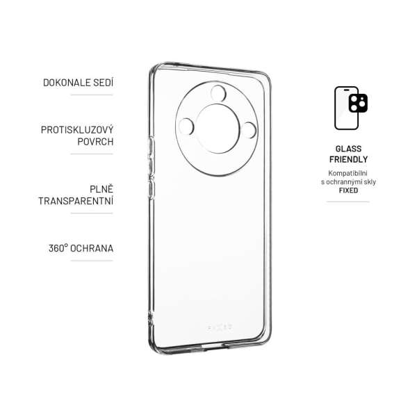 FIXED TPU gél tok Honor X50-hez, átlátszó