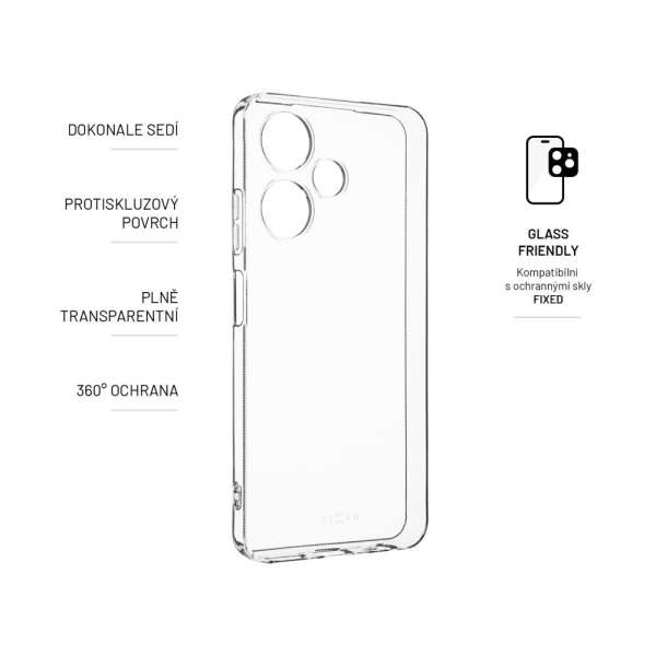 FIXED TPU Gel Case for Infinix Hot 30i, clear, Mobiltelefon Kiegészítő