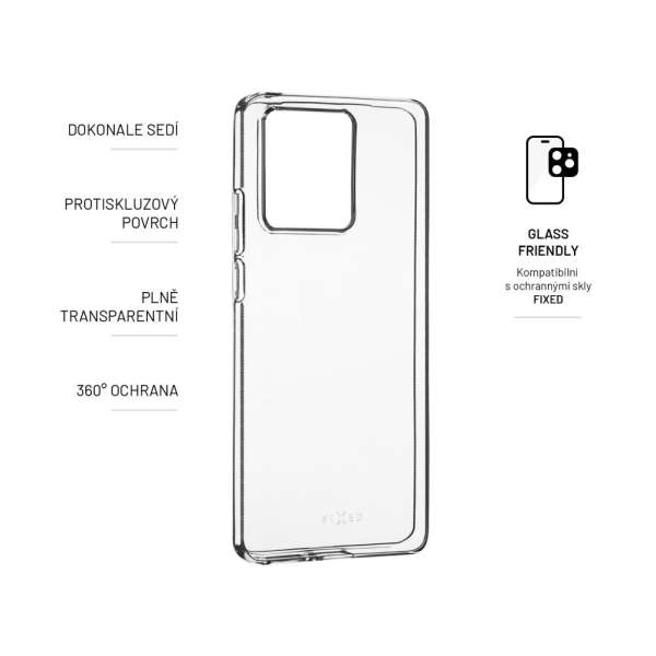 FIXED TPU Gel Case for Motorola Edge 40 5G, clear, Mobiltelefon Kiegészítő