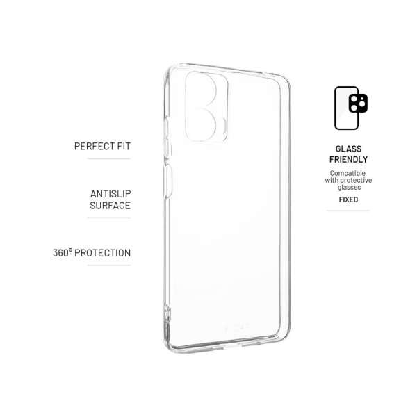 FIXED TPU gél telefontok Motorola Moto G24 Power készülékhez, átlátszó FIXTCC-1349