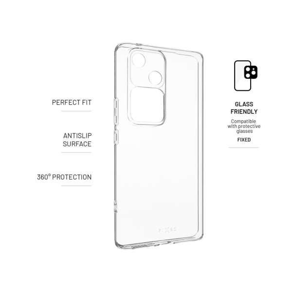 FIXED TPU gél telefontok Vivo V30 5G készülékhez, átlátszó FIXTCC-1346