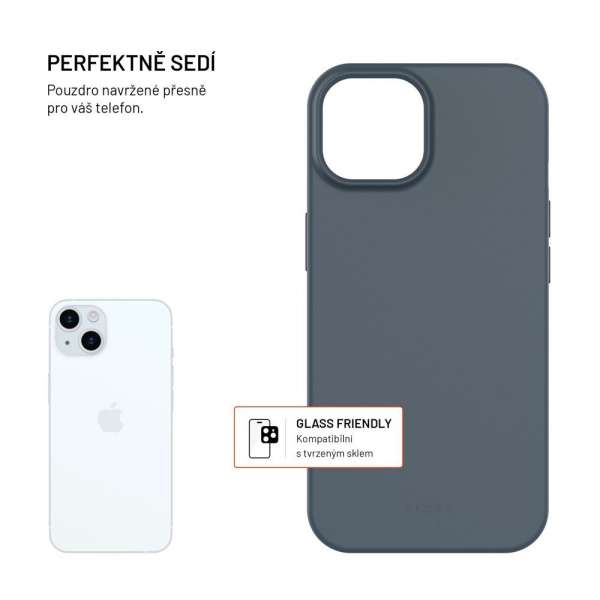FIXED újrahasznosított anyagból készült TPU hátlap Apple iPhone 15 készülékhez, kék
