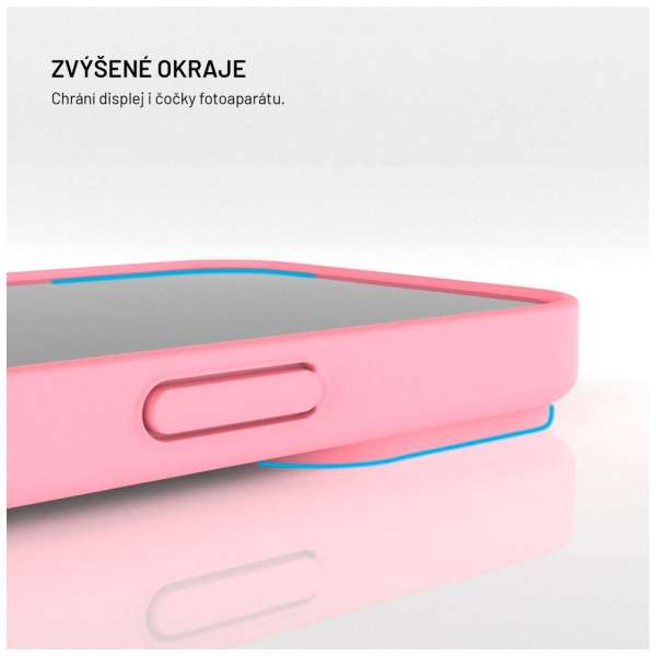 FIXED újrahasznosított anyagból készült TPU hátlap Apple iPhone 15 készülékhez, rózsaszín