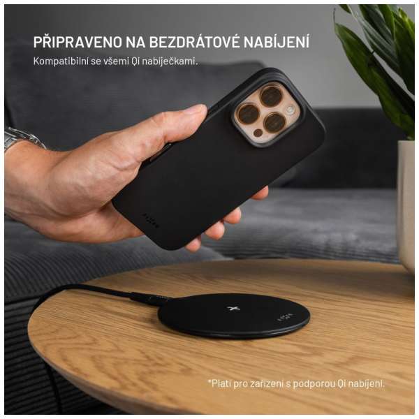 FIXED újrahasznosított anyagból készült TPU hátlap Apple iPhone 17 Pro készülékhez, fekete