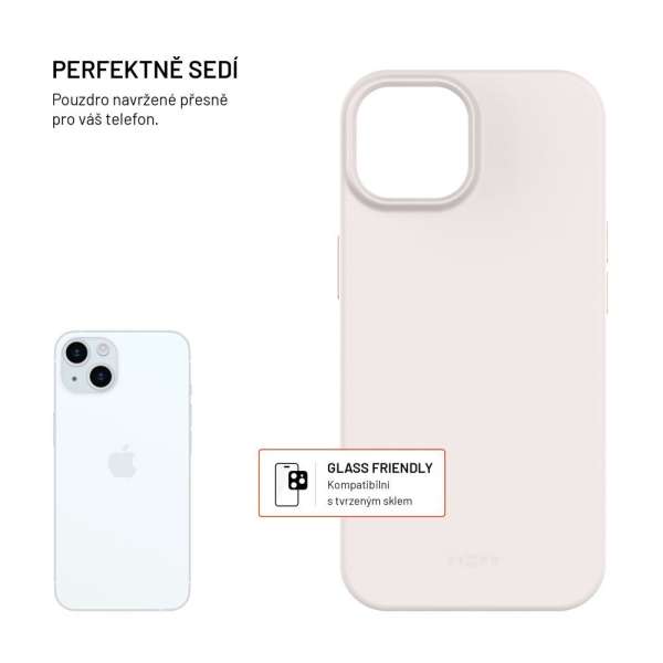 FIXED újrahasznosított TPU hátlap Apple iPhone 15 készülékhez, szürke