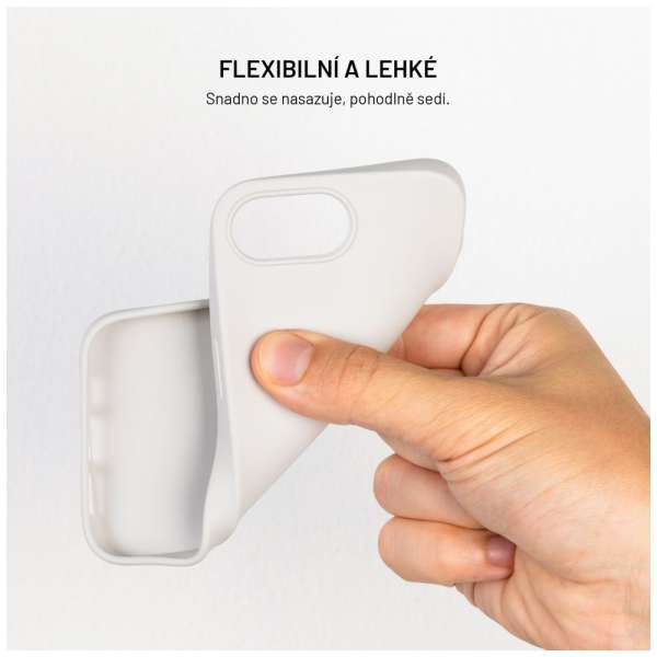 FIXED újrahasznosított TPU hátlap Apple iPhone 15 készülékhez, szürke